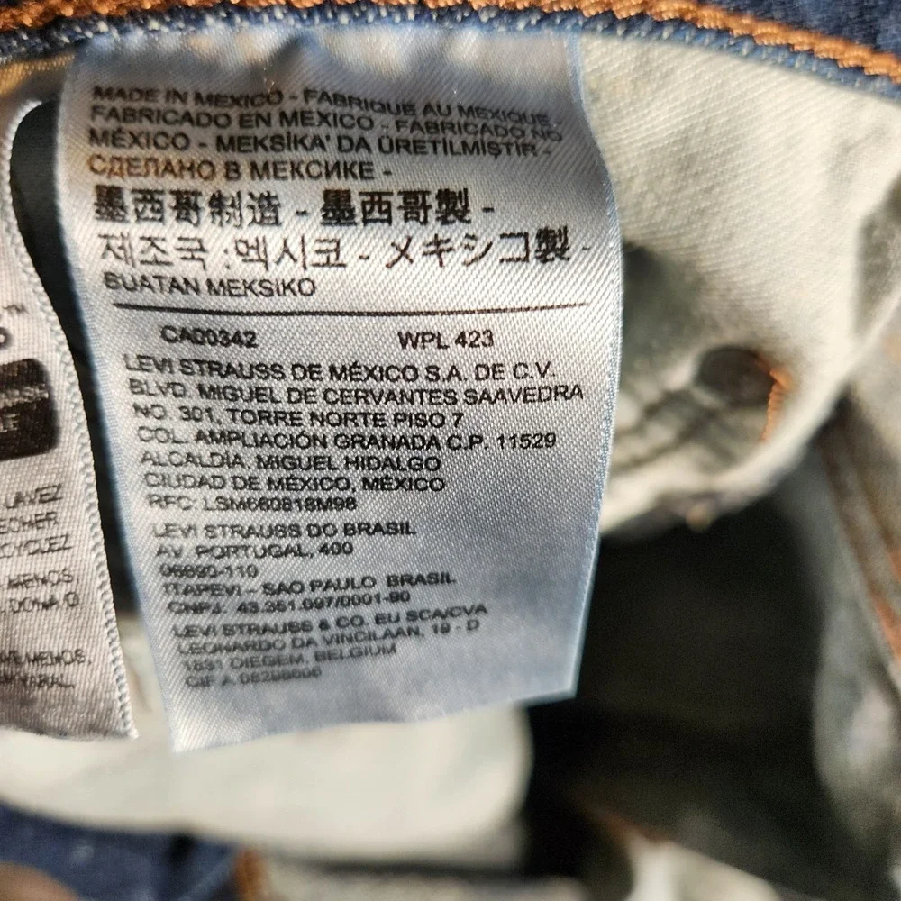 Levi's 569‎ Jeans Men's 41X29 (Tag 38x30) Loose Fit Straight Leg Blue Pre-Owned